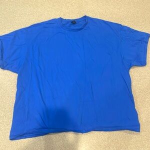 men’s 3X blue t-shirt